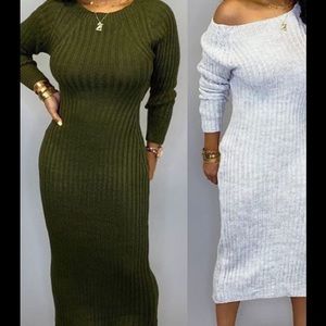 Olive Sweater dress